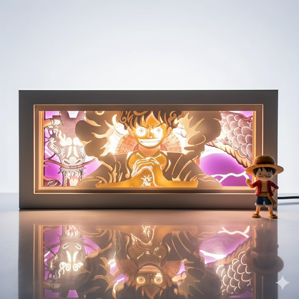 Caja de Luz Anime 3D – Ilumina a tu Personaje Favorito ✨