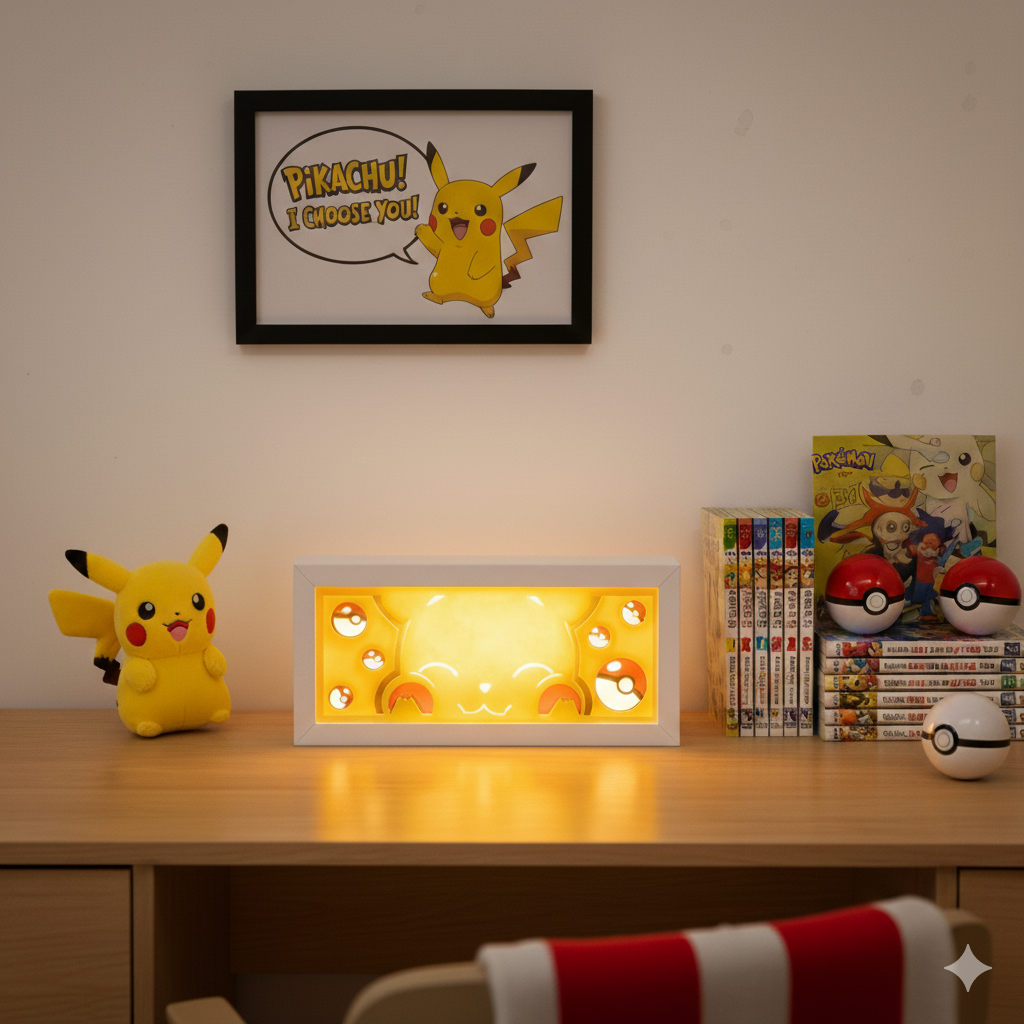 Caja de Luz Anime 3D – Ilumina a tu Personaje Favorito ✨